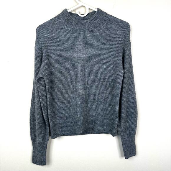 NEW Quince Baby Alpaca Wool Crew Neck Sweater in Charcoal Gray Womens M - Picture 3 of 11